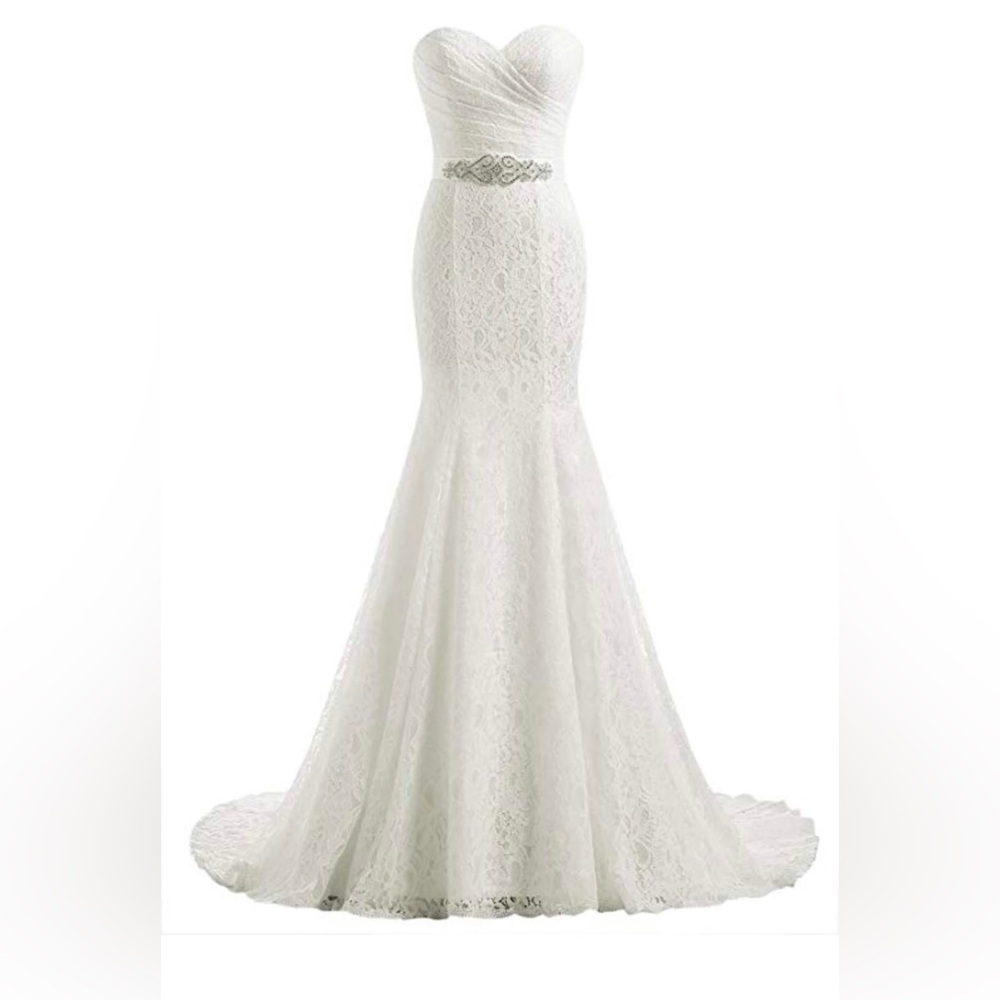 NEW Women's Lace Mermaid Bridal Wedding Dress - Picture 1 of 6